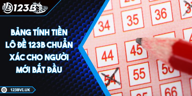 bảng tính tiền lô đề